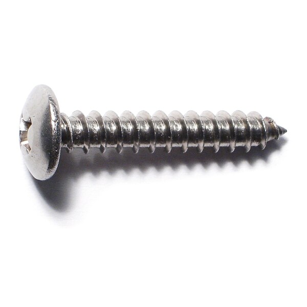 Midwest Fastener Sheet Metal Screw, #14 x 1-1/2 in, 18-8 Stainless Steel Truss Head Phillips Drive, 8 PK 33975 - main
